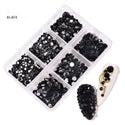 Mixed Sizes Crystal Rhinestone Nail Art