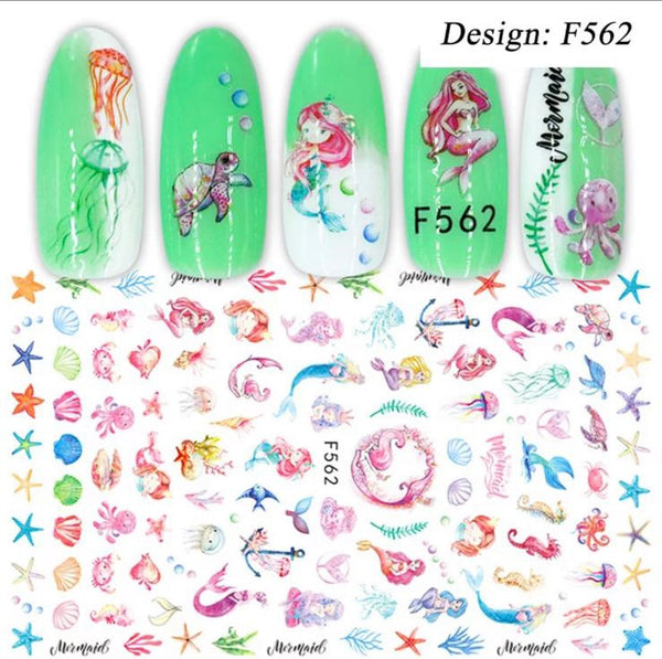 Summer Sea Beach Nails Art Stickers