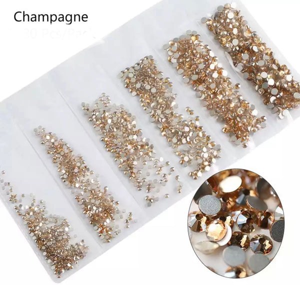 Multi-size Glass Nail Rhinestones