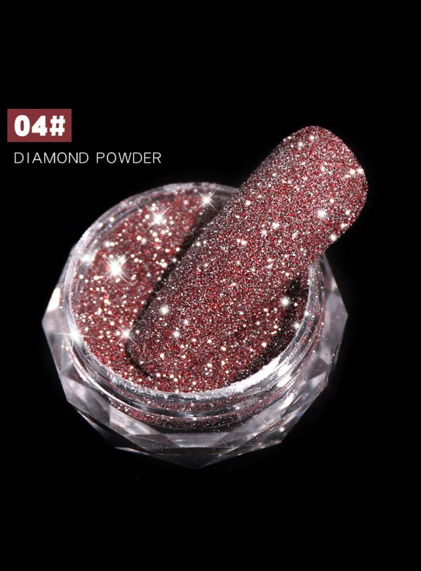 Diamond Powder Nail Art