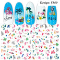 Summer Sea Beach Nails Art Stickers