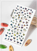 3D Nail Sticker Galaxy Geometry Design Shiny Gold Sliders For Nail Decals