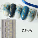 3D Metal Stripe Nail Sticker