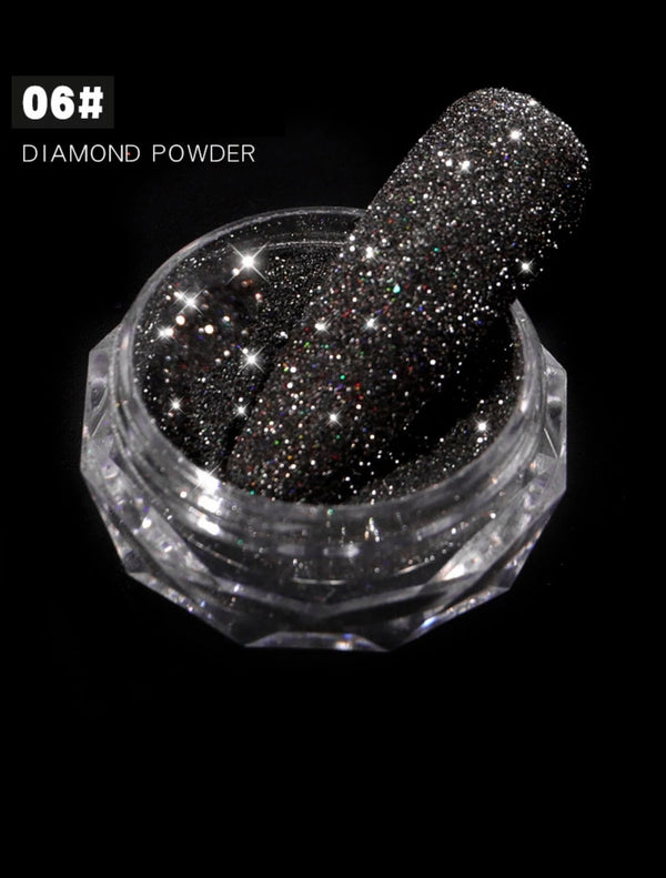 Diamond Powder Nail Art