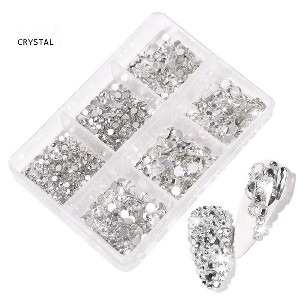 Mixed Sizes Crystal Rhinestone Nail Art