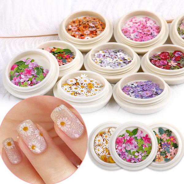 New Colorful Wood Pulp Manicure Flower