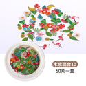 New Colorful Wood Pulp Manicure Flower