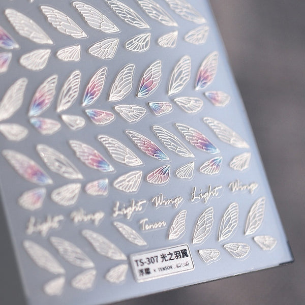 Butterfly 3D Acrylic Engraved Nail Sticker